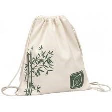 Saco Mochila em  em tecido 100 %  algodão