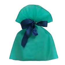 Embalagem para Presente com fechamento em fita de Cetim  